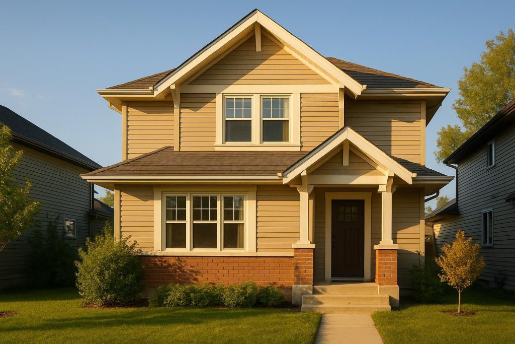 Cozy suburban Edmonton home representing local natural gas services.